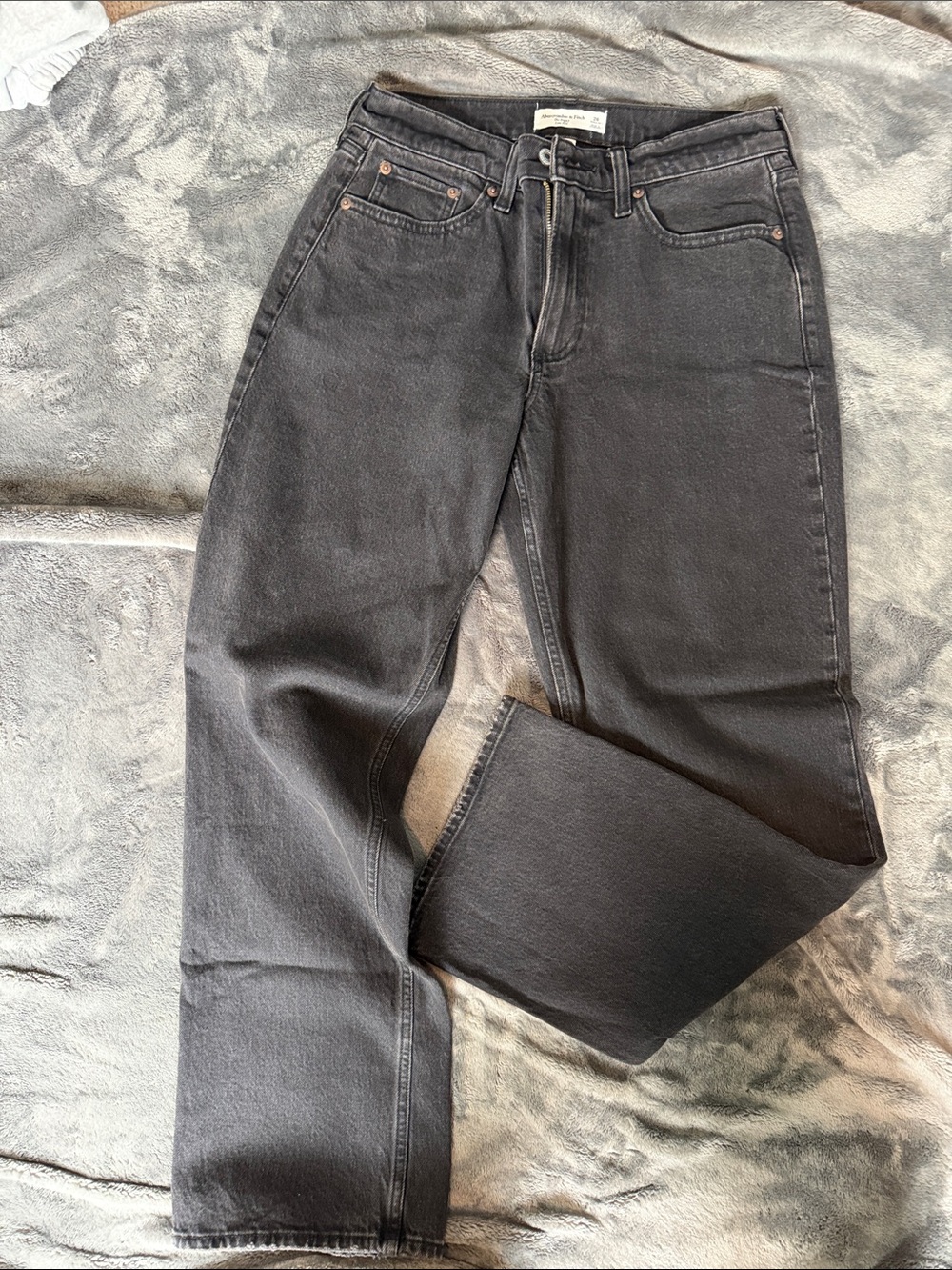 Abercrombie curve love Black wide-Leg Jeans